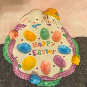 Hoppy Easter Egg Plate